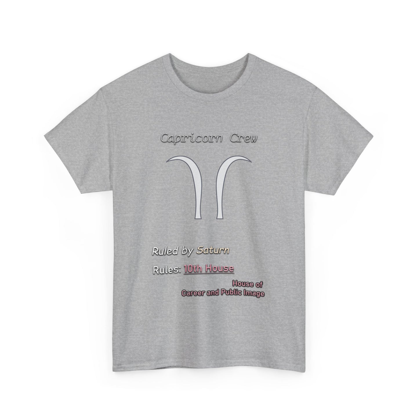 Capricorn Sigil Crest Tee (A New Take on the Capricorn Symbol)