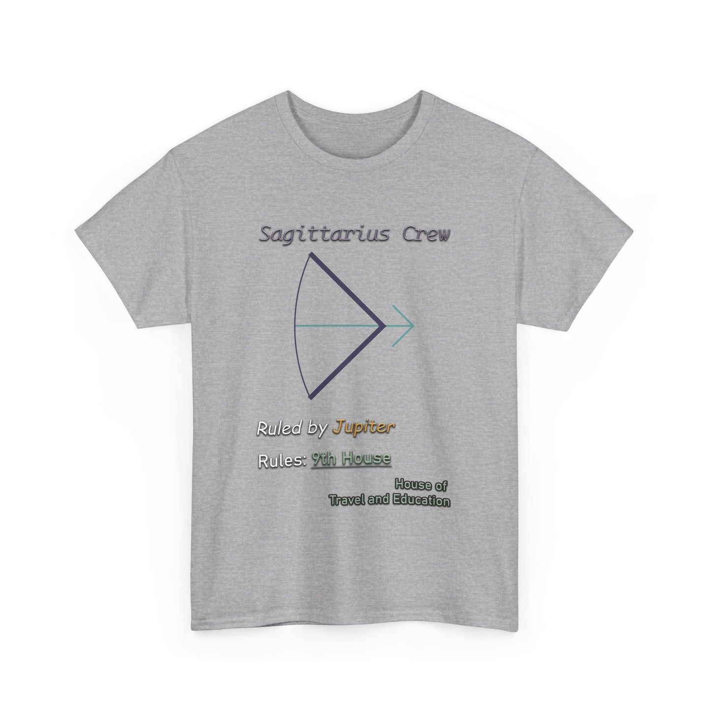 Sagittarius Sigil Crest Tee (A New Take on the Sagittarius Symbol)