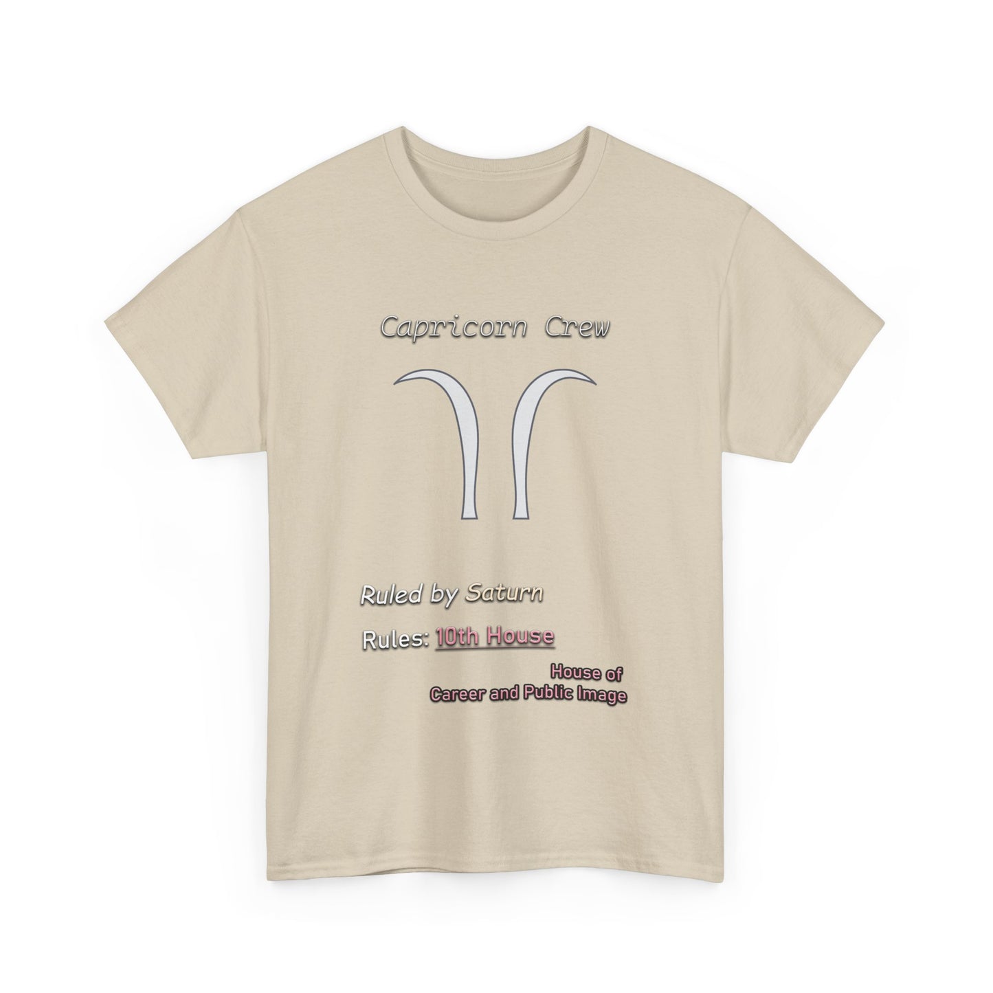 Capricorn Sigil Crest Tee (A New Take on the Capricorn Symbol)