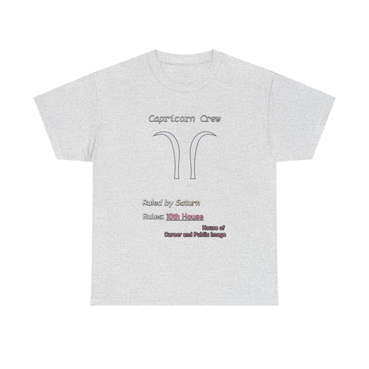 Capricorn Sigil Crest Tee (A New Take on the Capricorn Symbol)