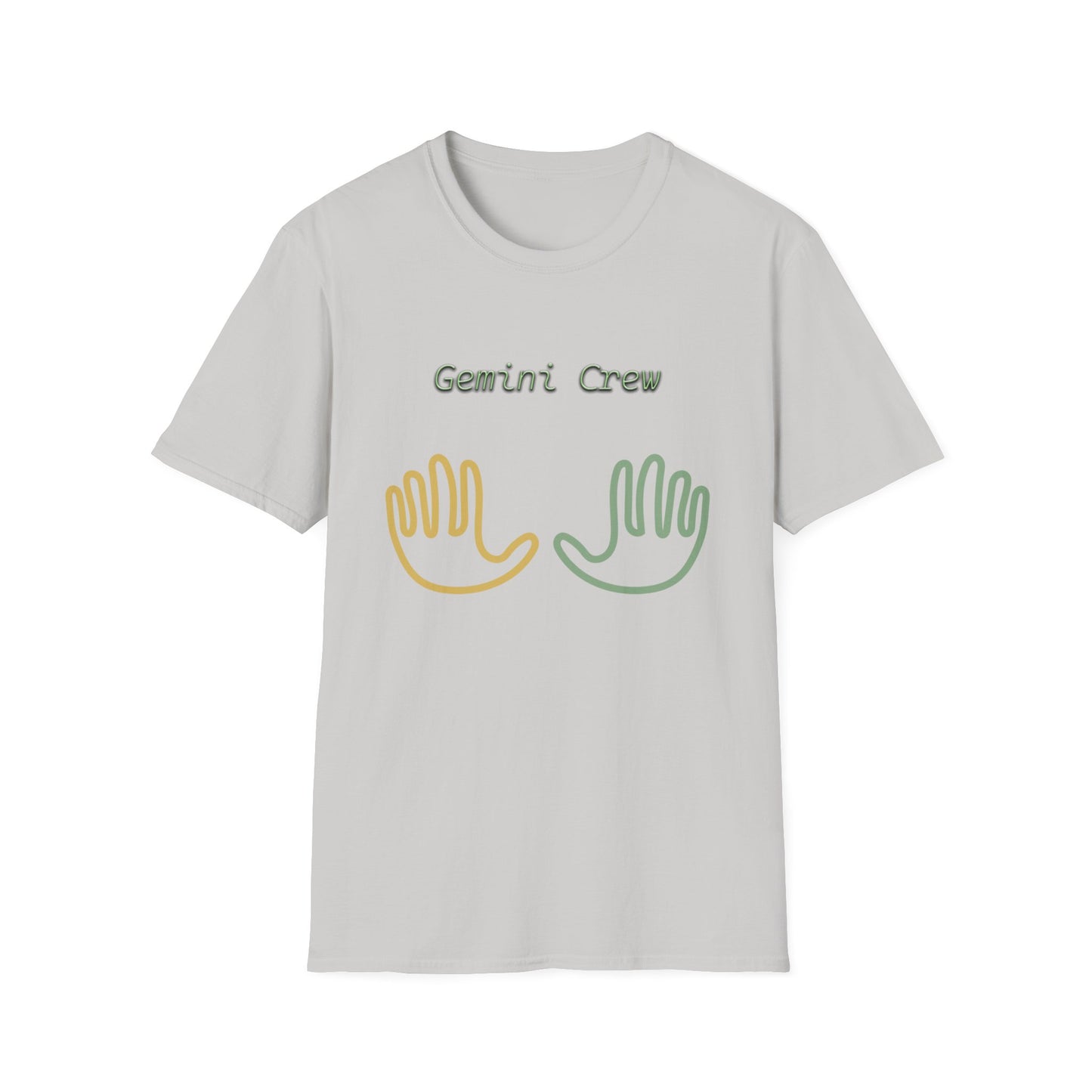 Gemini Twin Hands Unisex T-Shirt – New Gemini Symbol Design by Jack West