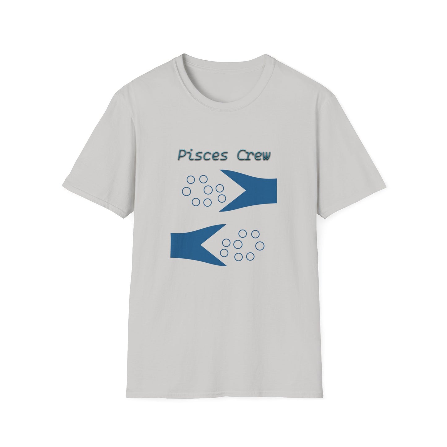 Pisces Fish Tails Unisex T-Shirt – New Pisces Symbol Design by Jack West