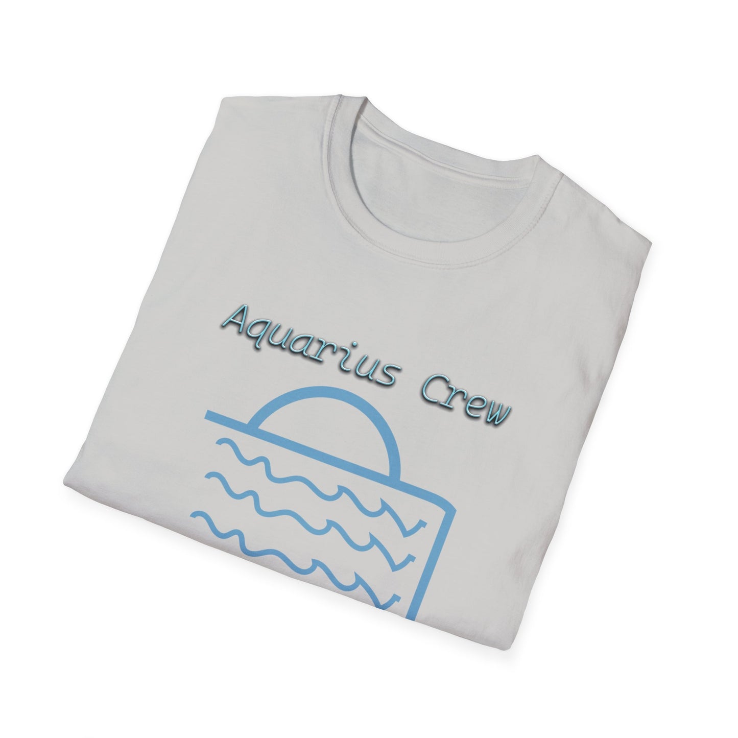 Aquarius Water Waves Pitcher Unisex T-Shirt – New Aquarius Symbol Design by Jack West