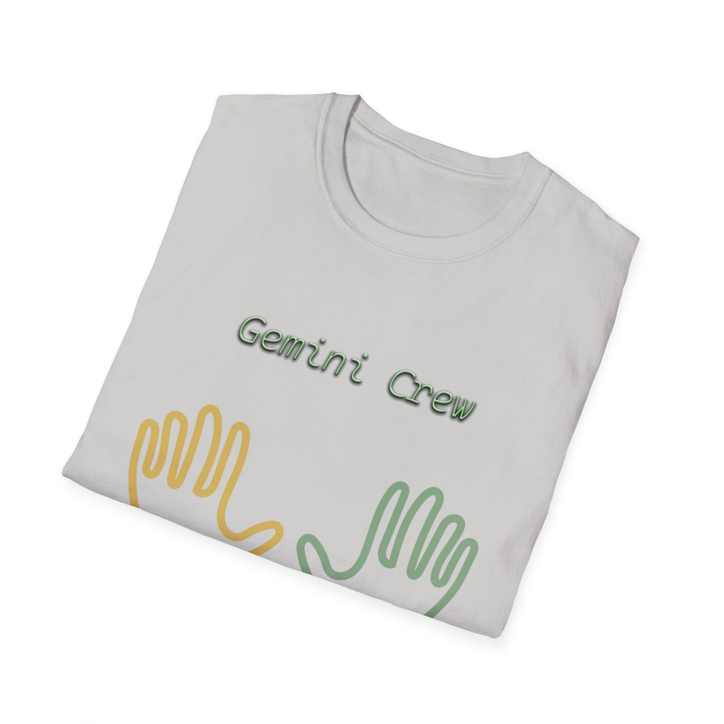 Gemini Twin Hands Unisex T-Shirt – New Gemini Symbol Design by Jack West