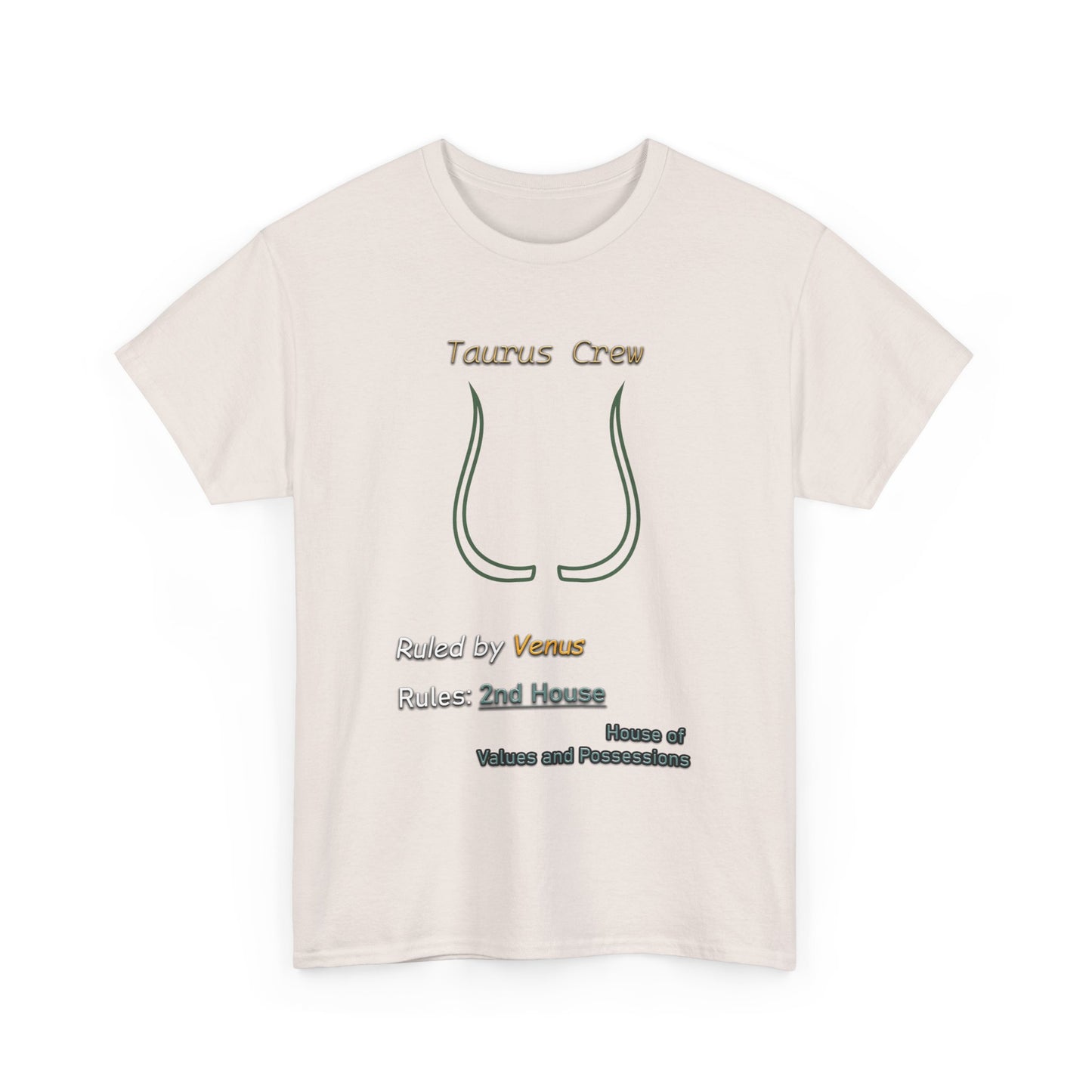 Taurus Sigil Crest Tee (A New Take on the Taurus Symbol)