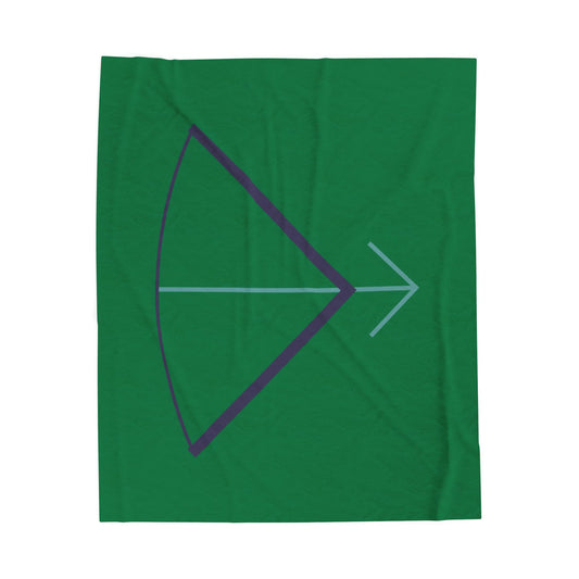 Sagittarius Wanderlust Velveteen Plush Blanket