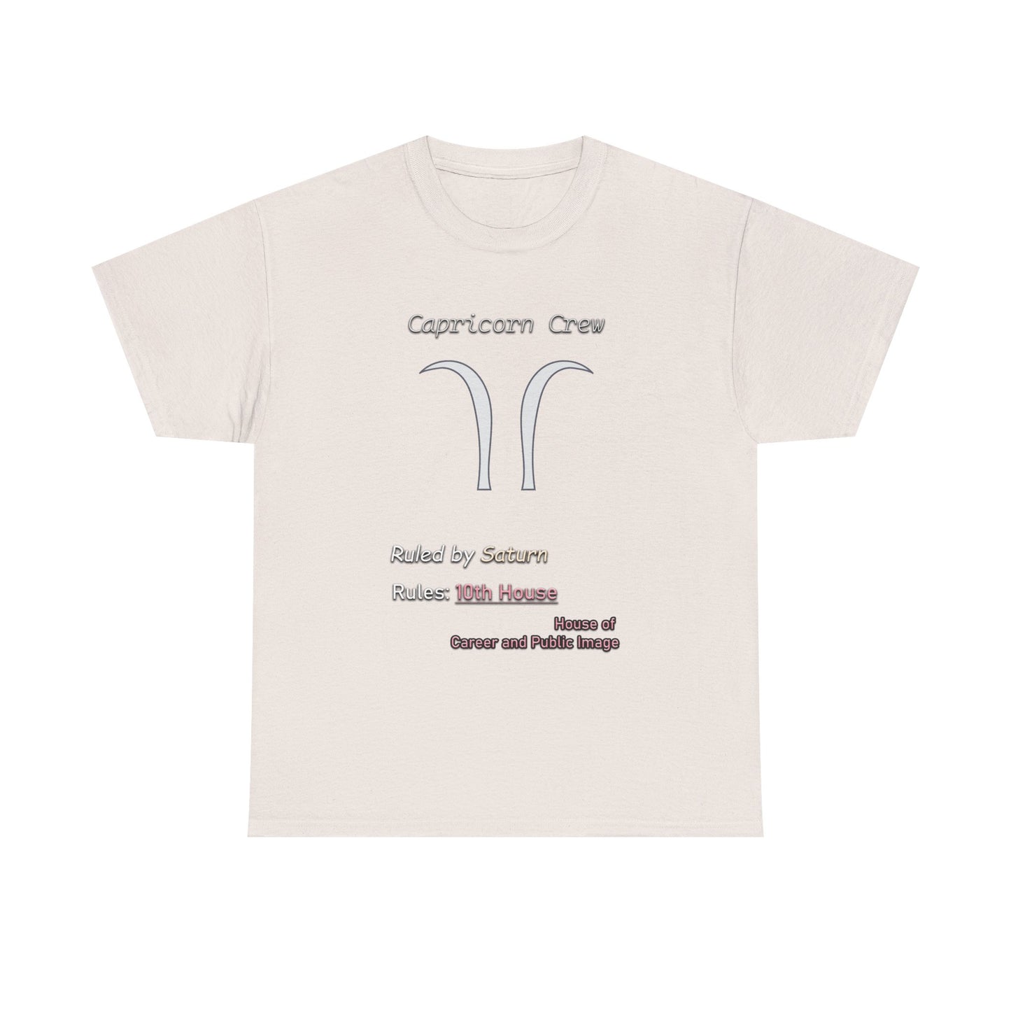 Capricorn Sigil Crest Tee (A New Take on the Capricorn Symbol)