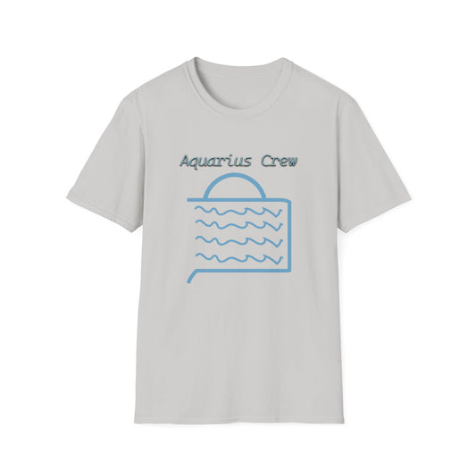 Aquarius Water Waves Pitcher Unisex T-Shirt – New Aquarius Symbol Design by Jack West