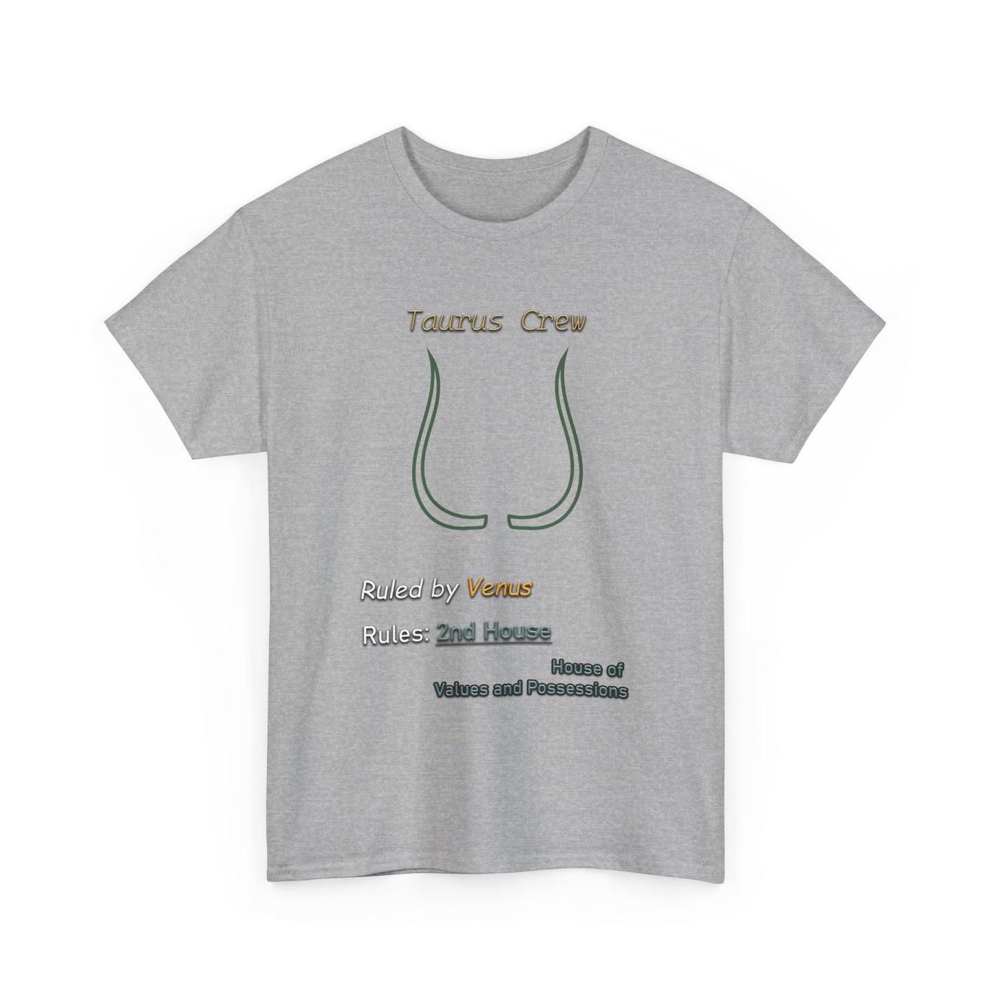 Taurus Sigil Crest Tee (A New Take on the Taurus Symbol)